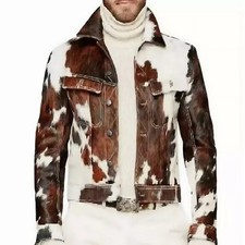 Men cowhide hair trucker - men's, hair-on