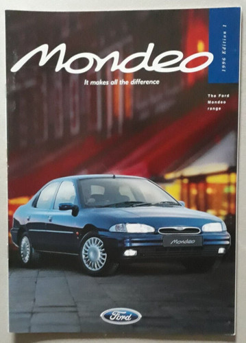 Ford mondeo brochure - ford, 1996