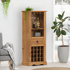 Corona Wine Rack Drinks Cabinet Storage Mexican Solid Pine by Mercers Furniture®