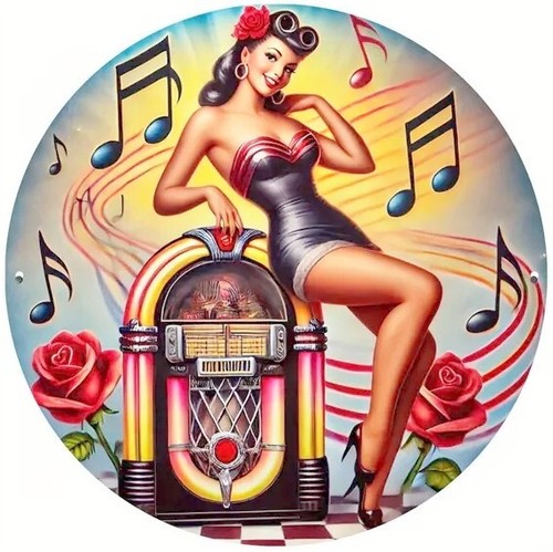 Style pin girl - 60's,