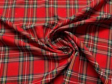 Scottish Tartan Check Fabric
