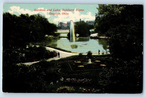 Dayton ohio postcard gardens - postcard,