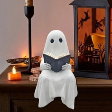 Funny Ghost Reading Statue