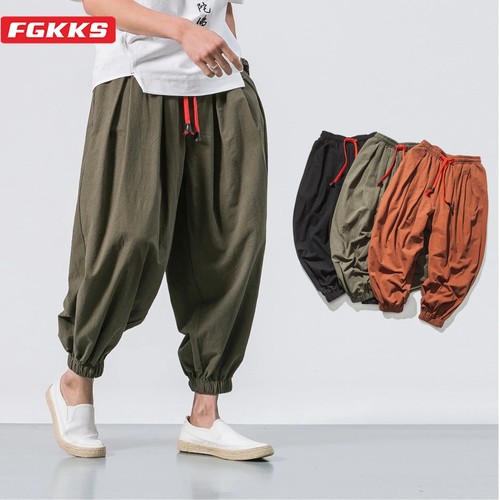 Men loose harem - harem, linen