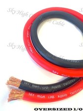 50 ft 1/0 Gauge AWG 25' BLACK