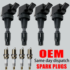 OEM 4X Ignition Coil + Iridium
