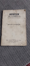 Austin A60 Cambridge Drivers Handbook