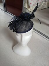 Classic Millinery NAVY  blue Fascinator/hatinator on Band - VGC