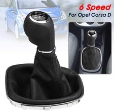 6 Speed Gear Stick Shift Knob & Gaiter Boot For Vauxhall Corsa E Adam, 55496814