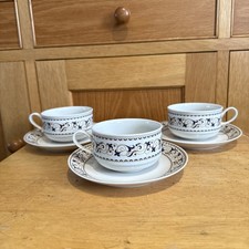 3 TOGNANA  Italy Porcelain Coffee Cup & Saucers