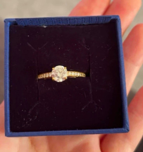 Swarovski gold plated crystal - gold,