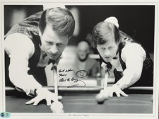 Alex Higgins Signed 16x12