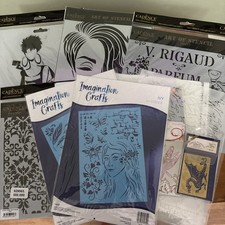 Stencil bundle- vintage adverts, ladies- Imagination Crafts, Cadence