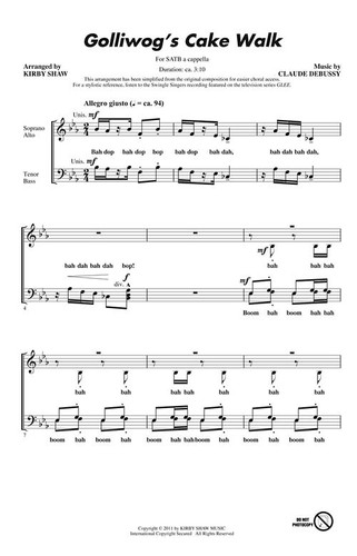 Golliwogg cake walk satb a - golliwogg's,