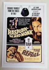 PRINT - Hammer Horror Rasputin Mad Monk Classic 6"X4" Reprint Mini Poster Print 