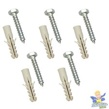 100 X BOLTS AND RAW PLUGS FOR