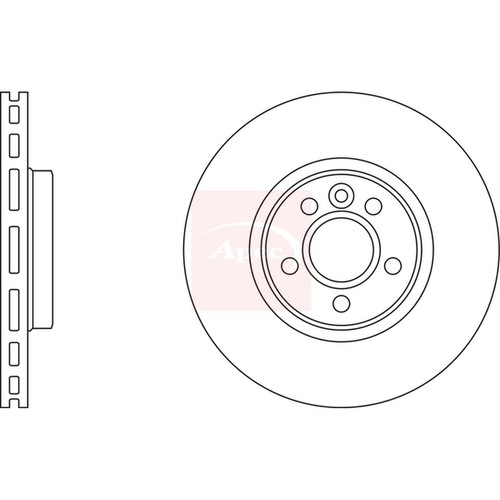 Brake discs vented - 2x,