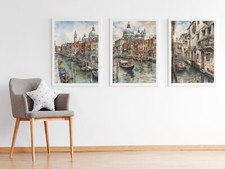 Set of 3 Venice Gondalos