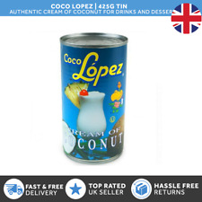 Coco Lopez Coconut Cream Tin 425g | Real Cream of Coconut for cocktails desserts