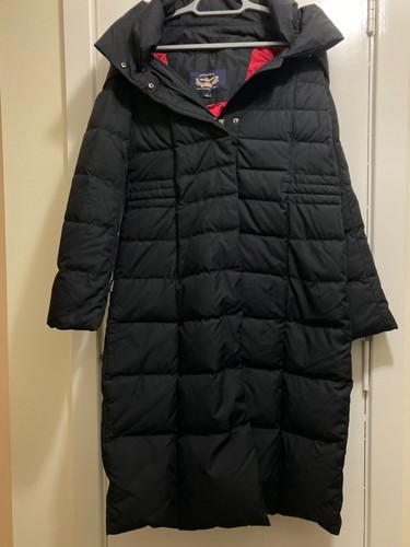 Women black long duck down - 90%,