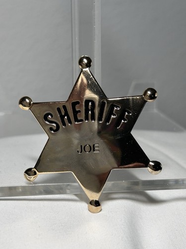 Vintage sheriff joe badge - sheriff,
