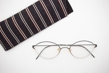 Lindberg Air Titanium Eyeglasses MINAS Full Rim Frames Black & Copper Denmark