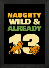 13 years lion Framed Wall Art