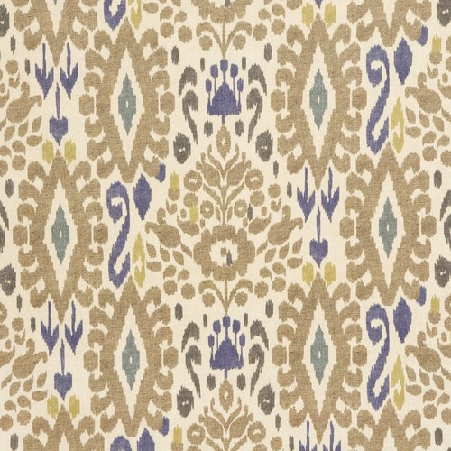 Zama ikat earth - zama, fabric