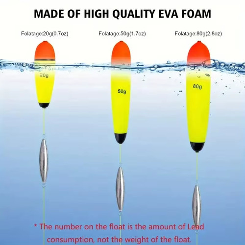 4pcs foam fishing float - 4pcs,