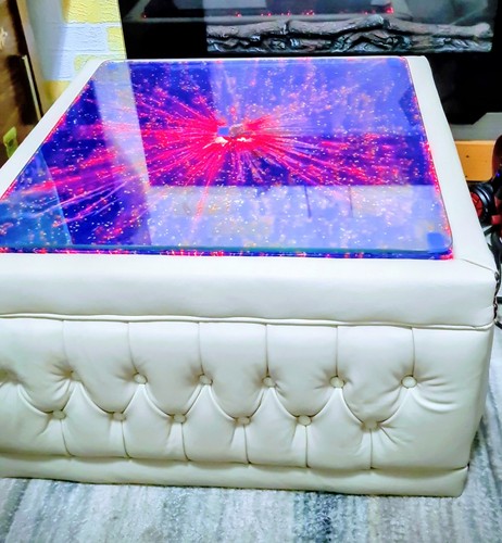 Epoxy resin coffee table rgb - table,