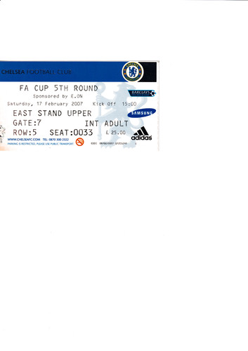 Ticket chelsea v norwich - chelsea,