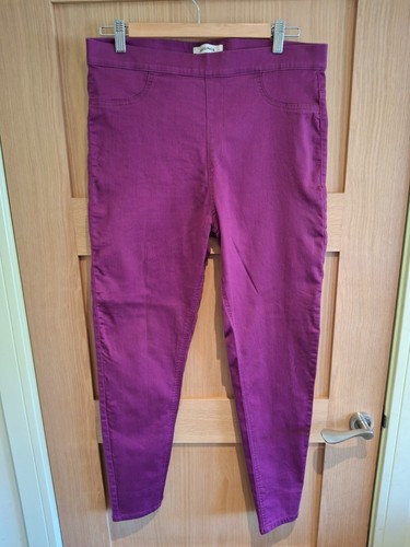 Purple jeggings size 14 - jeggings,