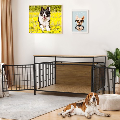 Wooden dog crate - wooden,