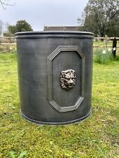 Large Cylindrical Lead Planter