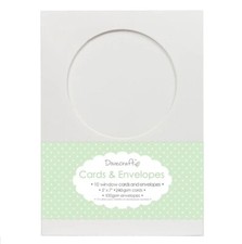 Dovecraft 10 Circle Window 5x7 Cards & Envelopes