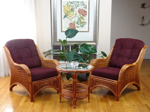 Jam rattan wicker living set - wicker,