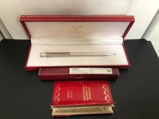 Must De Cartier Trinity Ballpoint Pen with Box, Papers & New Refill