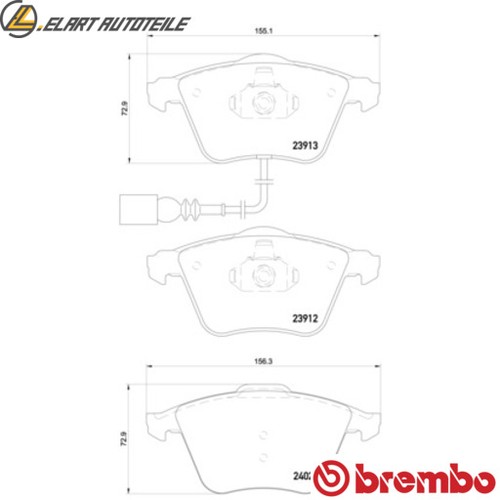 Brake pad set disc - , p