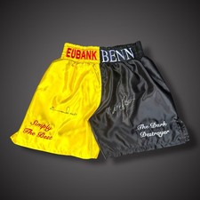 Chris Eubank & Nigel Benn Dual Signed Boxing Shorts £225
