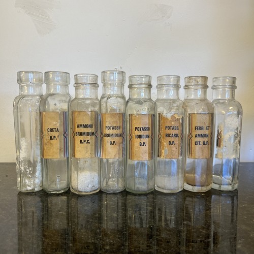 Antique chemist bottles - antique,