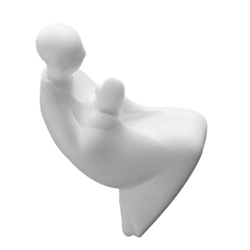 Compact white ceramic buddha - compact,