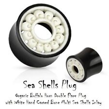 Organic Ear Plug Flesh Tunnel - Bone Horn Stone Wood Shell - Expander 