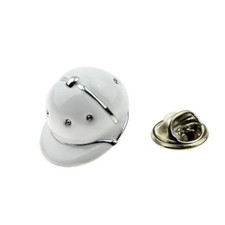 White Enamel Polo Equestrian