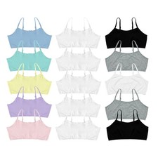 GIRLS PACK OF 5 CROP TOPS