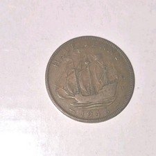 FREE,1946 HALF PENNY ELIZABETH