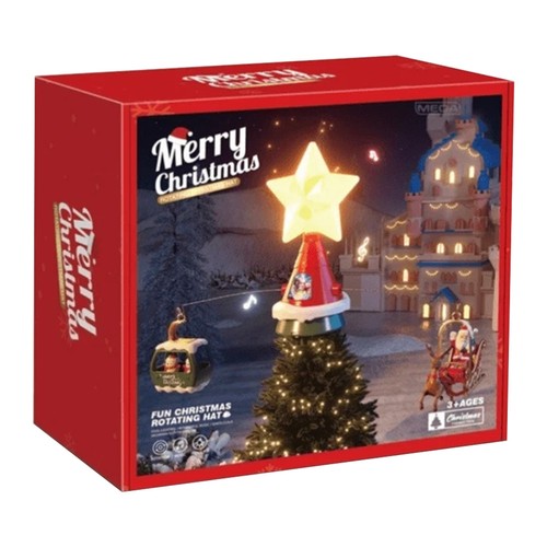 Christmas tree rotating topper - rotating,