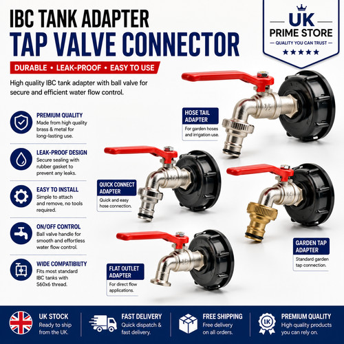 Ibc tank adapter connector - ibc,