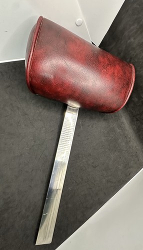Burgundy barber chair - barber,