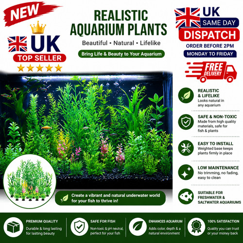 Fish tank plants - fish, 10pcs