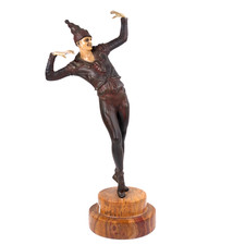 Art Deco Bronzed Dancer Figure